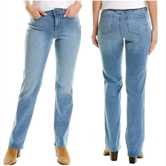NYDJ Marilyn Straight Jeans Size 6 Lift Tuck Stretch Camille Blue NEW - Picture 1 of 7